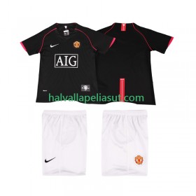 Jalkapallo Pelipaidat/Peliasut Manchester United 2007 2008 Retro Lasten Vieraspaita Lyhythihainen